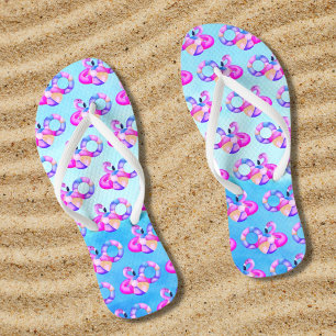 Summer Pool Party Flamingo Badesandalen