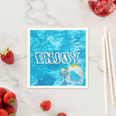 Summer Pool Party Fun Napkins Serviette (Beispiel)
