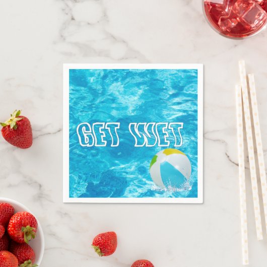 Summer Pool Party Fun Napkins Serviette (Beispiel)