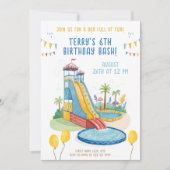 Summer Pool Party für Kinder Einladung (Vorderseite)