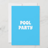 Summer Pool Party Geburtstag Einladung (Rückseite)