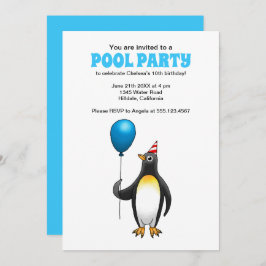 Summer Pool Party Geburtstag Einladung