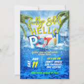 Summer Pool Party Geburtstag Einladung (Vorderseite)