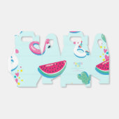 Summer Pool Party Geburtstagspapier Gefälligkeitsb Geschenkschachtel (Ungefaltet)