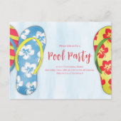 Summer Pool Party Niedlich Custom Postkarte (Vorderseite)