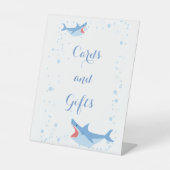 Summer Pool Party Shark Float Cards und Geschenke Sockelschild (Vorderseite)