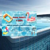Summer Pool Party und GRILLEN Einladung