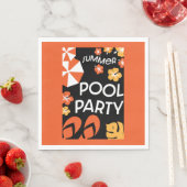 Summer Pool Partys Serviette (Beispiel)