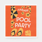 Summer Pool Partys Serviette (Vorderseite)
