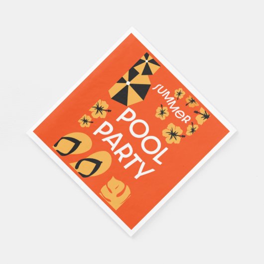 Summer Pool Partys Serviette (Ecke)
