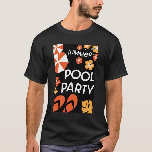 Summer Pool Partys T-Shirt (Vorderseite)