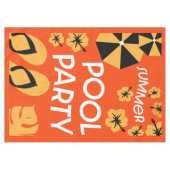 Summer Pool Partys Tischdecke (Vorderseite (Horizontal))