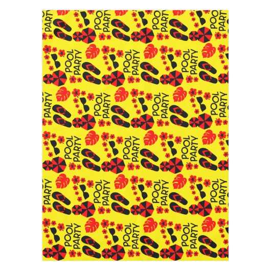 Summer Pool Partys Tischdecke (Vorderseite)