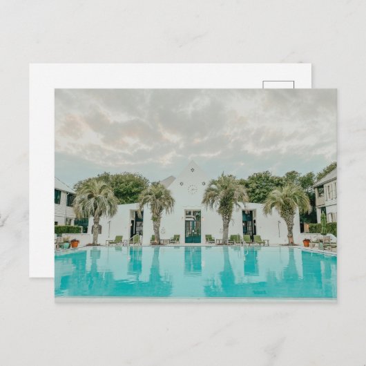 Summer Pool Postkarte (Vorne/Hinten)