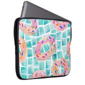 Summer Pool schwimmt Wasserfarbe Mosaik Laptopschutzhülle (Vorne Rechts)