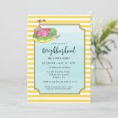 Summer Pool und Block Party Einladung (Stehend Vorderseite)