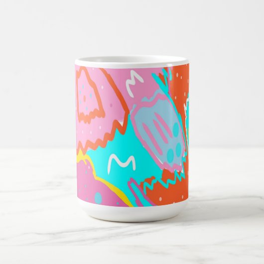 Summer Poolside Vibes Abstrakte Kunst Kaffeetasse (Mittel)