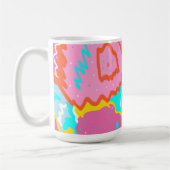 Summer Poolside Vibes Abstrakte Kunst Kaffeetasse (Links)