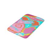 Summer Poolvibes Abstrakt Print Badematte (Schrägansicht)