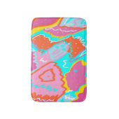 Summer Poolvibes Abstrakt Print Badematte (Vorderseite Vertikal)