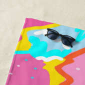 Summer Poolvibes Abstrakt Print Strandtuch (Beispiel)