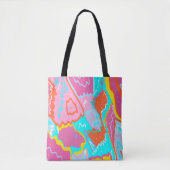 Summer Poolvibes Abstrakt Print Tasche (Vorderseite)