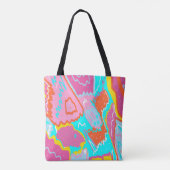 Summer Poolvibes Abstrakt Print Tasche (Rückseite)