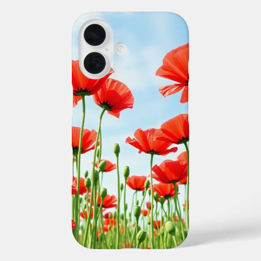Summer Poppies Case-Mate iPhone Hülle (Rückseite)