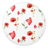 Summer Poppies Knob Keramikknauf (Vorderseite)