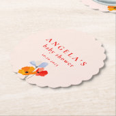 Summer Poppy Baby Dusche Untersetzer (angewinkelt)
