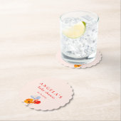 Summer Poppy Baby Dusche Untersetzer (Vor Ort)
