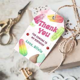 Summer Popsicle Birthday Danke, dass Sie Tags gesc Geschenkanhänger