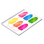 Summer Popsicle Ice Lolly Notizblock (Linke Seite)