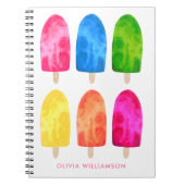 Summer Popsicle Ice Lolly Notizblock (Vorderseite)