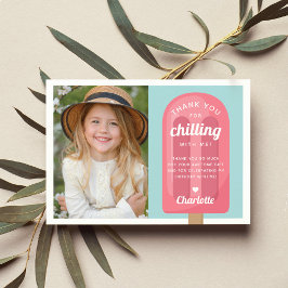 Summer Popsicle Kindergeburtstag Foto Dankeskarte