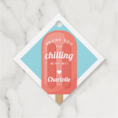 Summer Popsicle Kindergeburtstag Gastgeschenk Geschenkanhänger (Vorderseite)