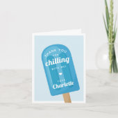 Summer Popsicle Kindergeburtstag Party Dankeskarte (Vorderseite)