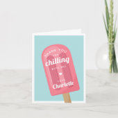 Summer Popsicle Kindergeburtstag Party Dankeskarte (Vorderseite)