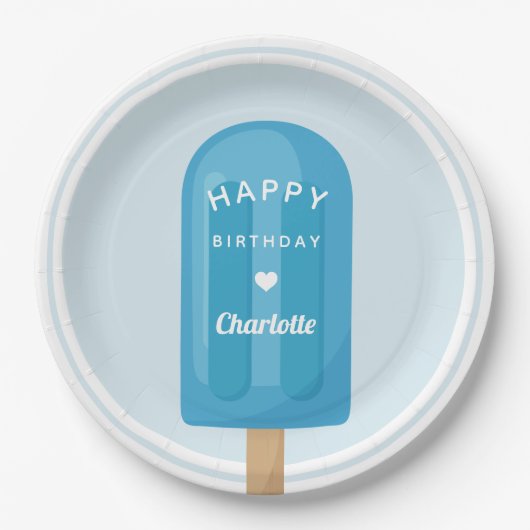 Summer Popsicle Kindergeburtstag Party Pappteller (Vorderseite)