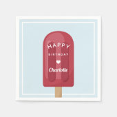 Summer Popsicle Kindergeburtstag Party Serviette (Vorderseite)