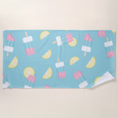 Summer Popsicle Lemon Strandtuch (Vorderseite)