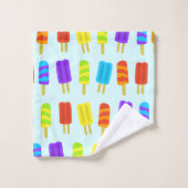 Summer Popsicle Pattern Badetücher Set (Waschlappen)