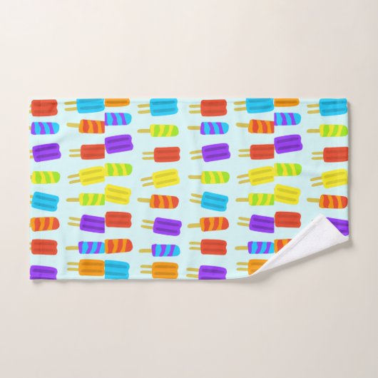 Summer Popsicle Pattern Badetücher Set (Handtuch)