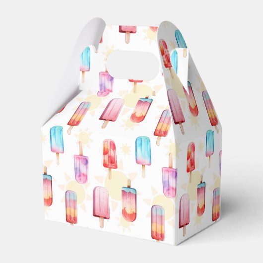 Summer Popsicle Pattern Geschenkschachtel (Vorderseite)