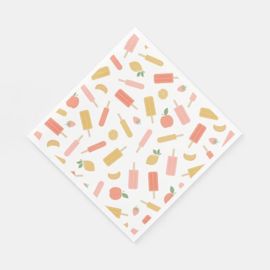 Summer Popsicles Serviette (Ecke)