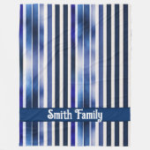 Summer Popular Navy Blue Boat Stripes Collection Fleecedecke (Vorderseite)