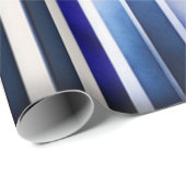 Summer Popular Navy Blue Boat Stripes Collection Geschenkpapier (Rolleneckpunkt)