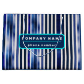 Summer Popular Navy Blue Boat Stripes Collection Große Geschenktüte (Vorderseite)