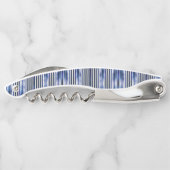 Summer Popular Navy Blue Boat Stripes Collection Kellnermesser (Rückseite)