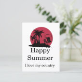 Summer post card postkarte (Stehend Vorderseite)